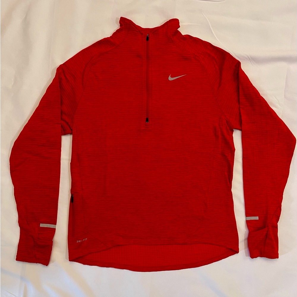 Nike Thermal DRI-FIT Men’s Element Sphere 1/4 Zip Red Jacket
